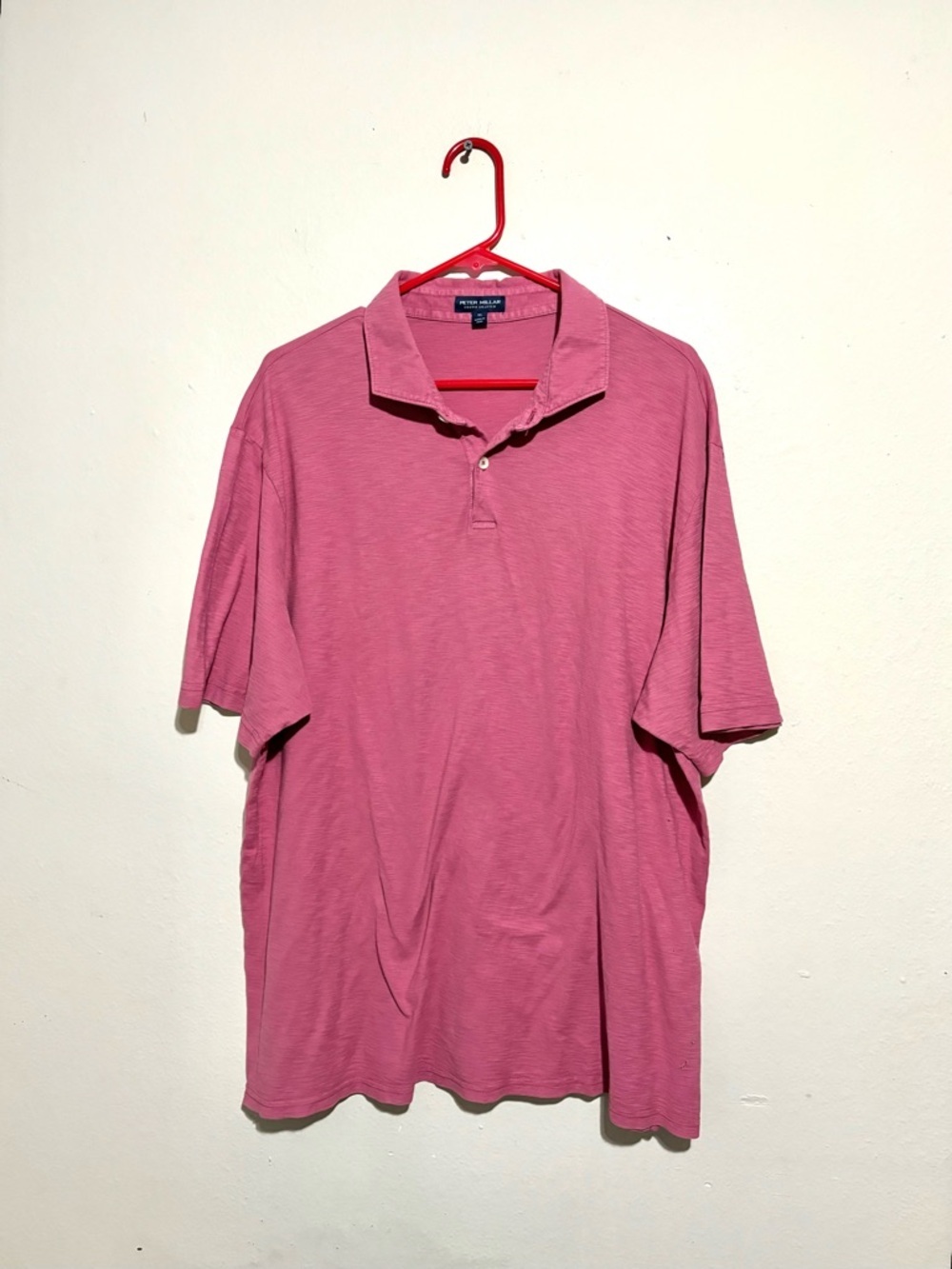 Peter Millar Men's Rose Pink Short-Sleeve Polo